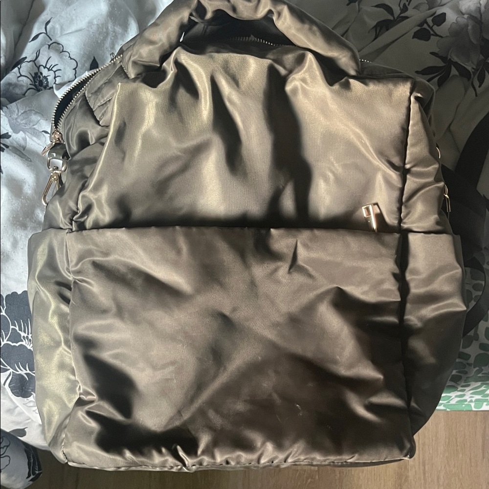 A New Day Shiny Gray Backpack